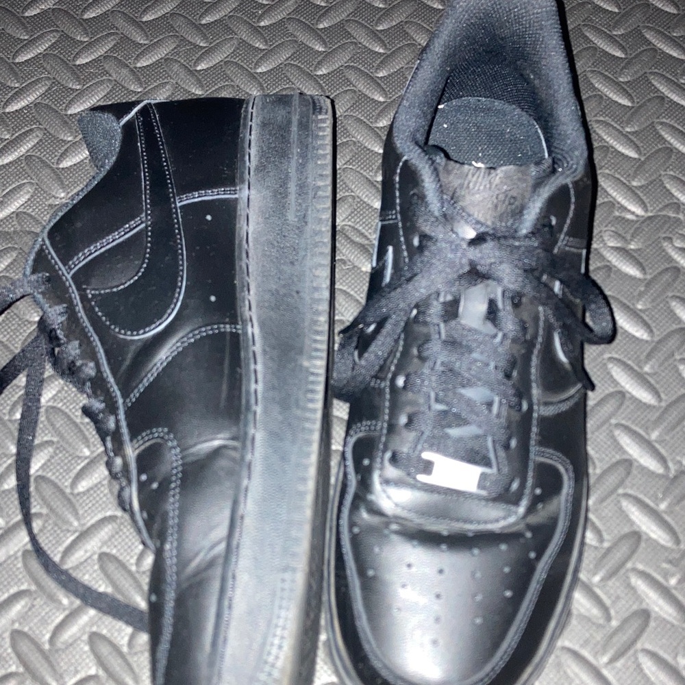 Nike Men's Sz 12-Black Air Force 1 Sneakers